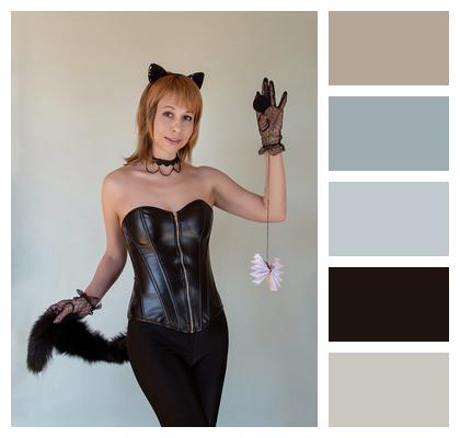 Cosplay Woman Cat Costume Image